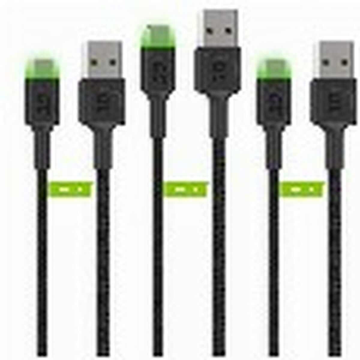 USB laidas Green Cell KABGCSET03 Juoda 2 m